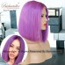 4 Wig Types Optional 7A light purple short cut lace wigs human hair wigs
